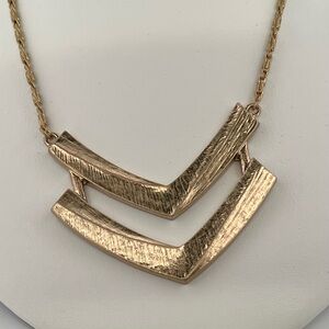 Banana Republic Gold Geometric Chevron Necklace